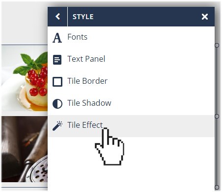 Customzing the Tiles Gallery Image Tile Effect