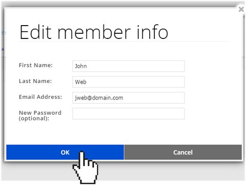 Edit Help Profile. Sign Editing a Member Profile