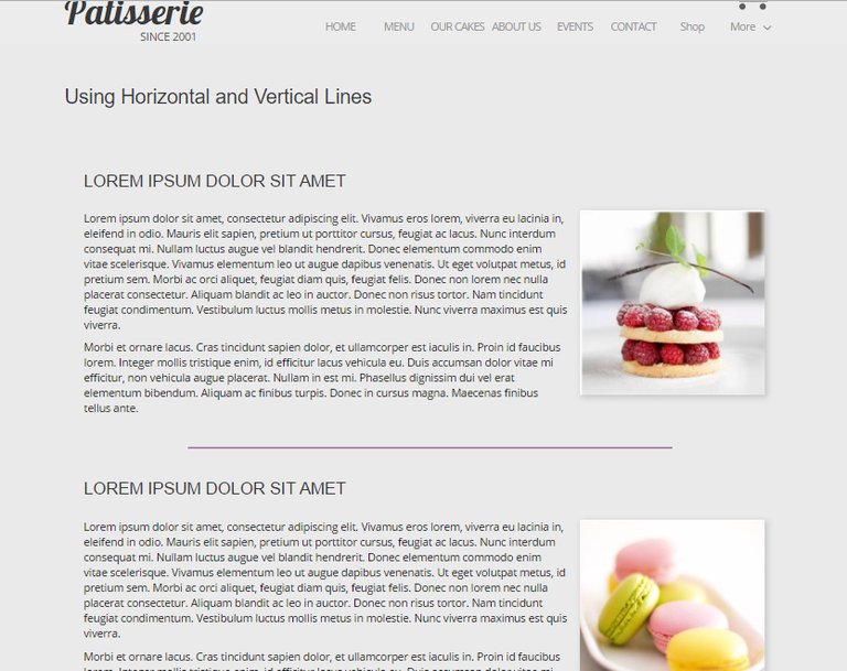 Using Lines on Your Website